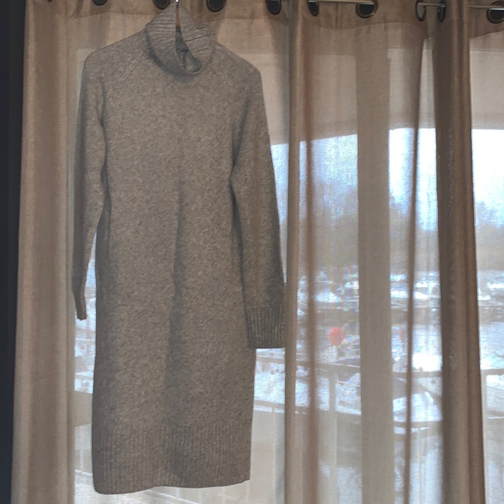 H&M Long Tunic Turtleneck Sweater Dress
